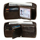 Leather For Man Horizontal Scarf Multiple Slots Men's Wallets