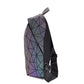 Women's Geometric Rhombus Fashion Magic Color Unisex Backpacks