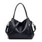 Women's Large Simple Soft Leather Mom Fashion Shoulder Bags