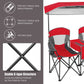 Portable Folding Camping Canopy Chairs with Cup Holder