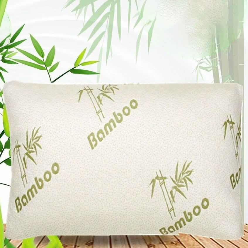 Paquete de 2: Almohadas de espuma viscoelástica Bamboo Comfort - Funda extraíble hipoalergénica