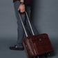 Wanderer Leather Trolly Suitcase Bag