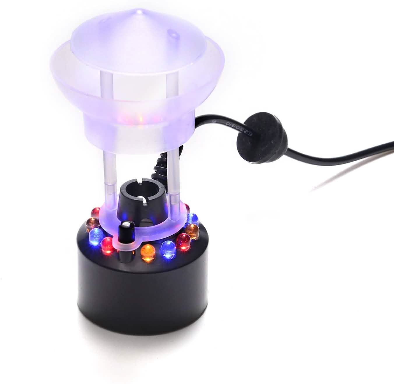 Humidificador atomizador de aire con fuente de agua y 12 luces LED