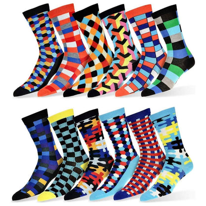 12 pares: Calcetines de vestir coloridos Robert Shweitzer para hombre