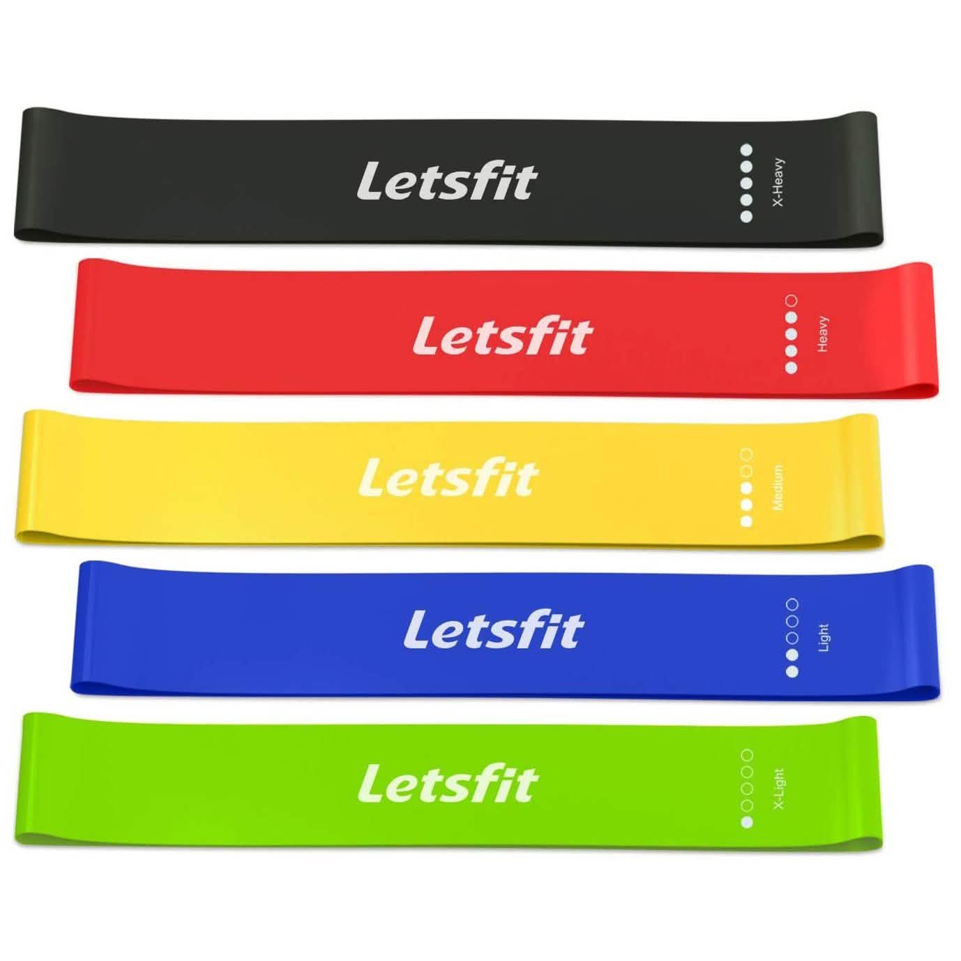 12 x 2 Bandas de resistencia Letsfit en bucle