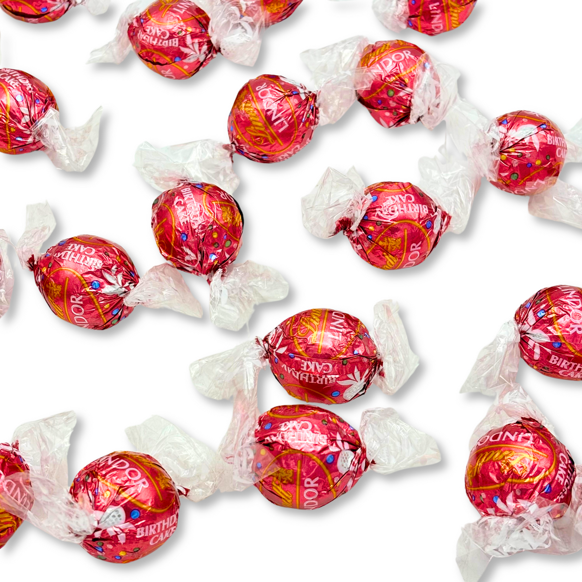 Bombones de Chocolate Blanco Lindt LINDOR Sabor Tarta de Cumpleaños – Bolsa de Valor a Granel