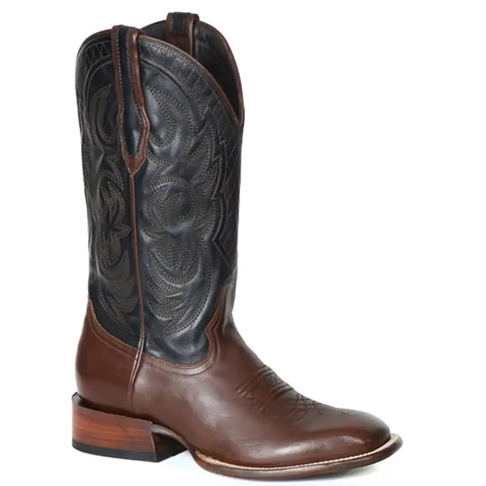 Stetson Fargo (Negro/Marrón) - Bota Vaquera para Hombre