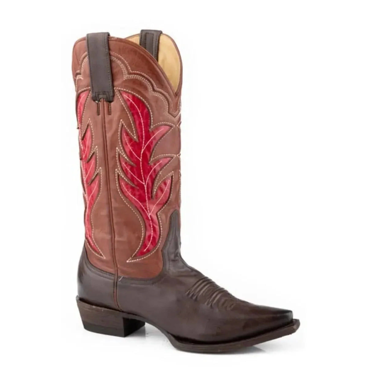 Stetson Erin (Rojo) - Bota vaquera de cuero para mujer