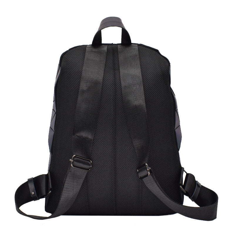 Women's Geometric Rhombus Fashion Magic Color Unisex Backpacks