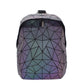 Women's Geometric Rhombus Fashion Magic Color Unisex Backpacks