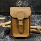 Men's Beautiful Leather Crazy Horse Across Men's Waist Packs