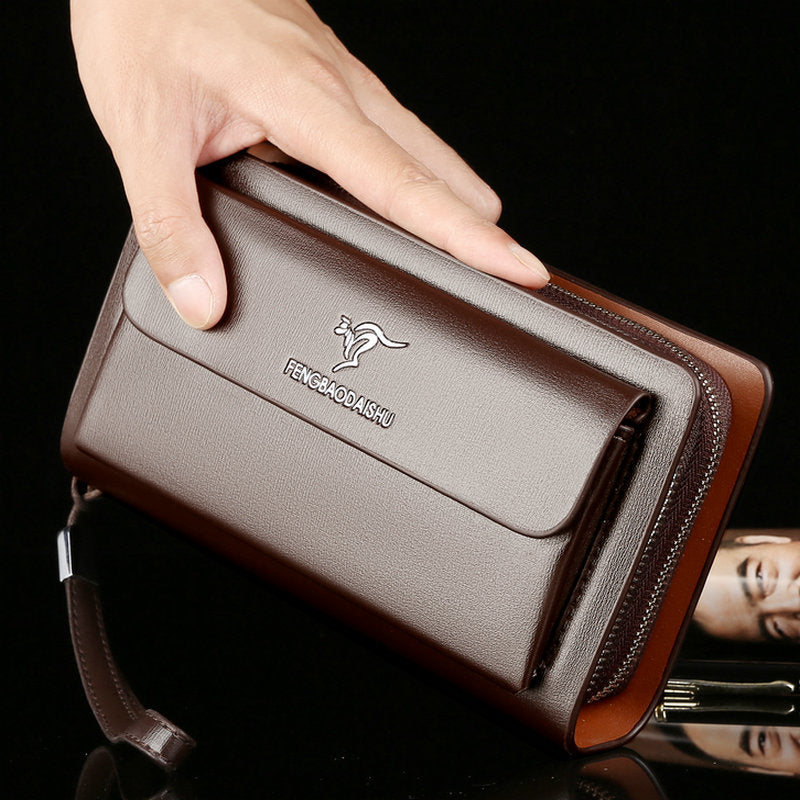 Men's Kangaroo Clutch Fashion Korean Style Men's Handbags