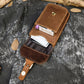 Men's Beautiful Leather Crazy Horse Across Men's Waist Packs