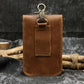 Men's Beautiful Leather Crazy Horse Across Men's Waist Packs