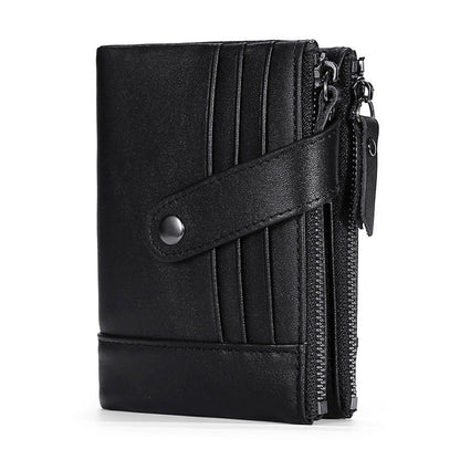 Men's Leather First Layer Cowhide Oil Wax Men's Wallets