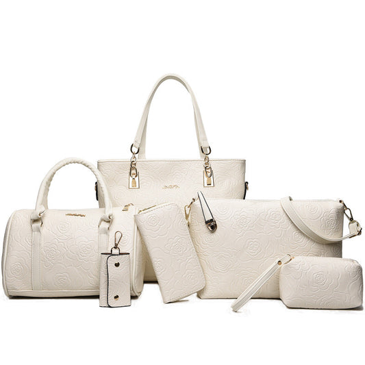 Women's Spring Rose Set Fashion Korean Portable Bags