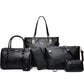 Women's Spring Rose Set Fashion Korean Portable Bags