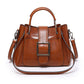 Women's Capacity Easy To Match Retro Oil Shoulder Bags