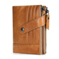 Oil Wax Leather For Man Multifunctional Swiping Men's Wallets