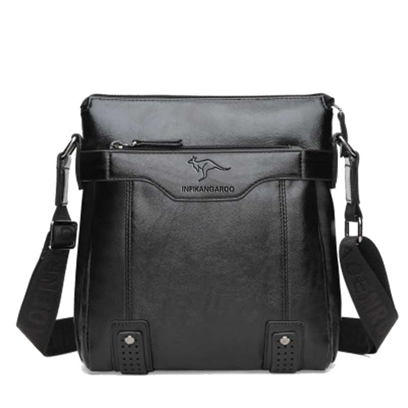 Men's Soft Leather English Kangaroo Business Large Men's Handbags