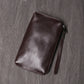 Women's & Men's & Genuine Leather Clutch Soft Long Men's Handbags