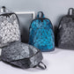 Women's Geometric Fashion Rhombus Unisex Matte Large Backpacks