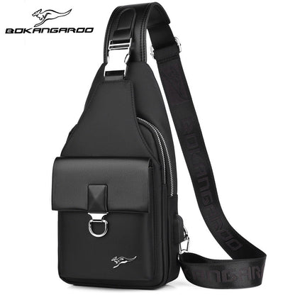 Men's Versatile New Kangaroo Oxford Cloth Men's Chest Bags
