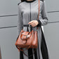 Women's Oil Wax Leather Large Capacity Soft Shoulder Bags