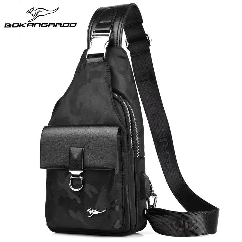 Men's Versatile New Kangaroo Oxford Cloth Men's Chest Bags