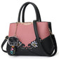 Women's Big Korean Contrast Color Fur Ball Shoulder Bags