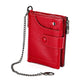Men's Double Zipper Genuine Leather Retro Cowhide Men's Wallets