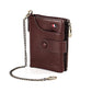 Men's Double Zipper Genuine Leather Retro Cowhide Men's Wallets