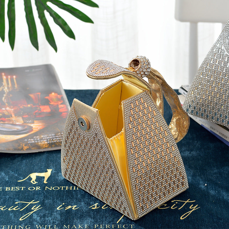 Triangle Portable Diamond Banquet Cheongsam Dress Evening Bags