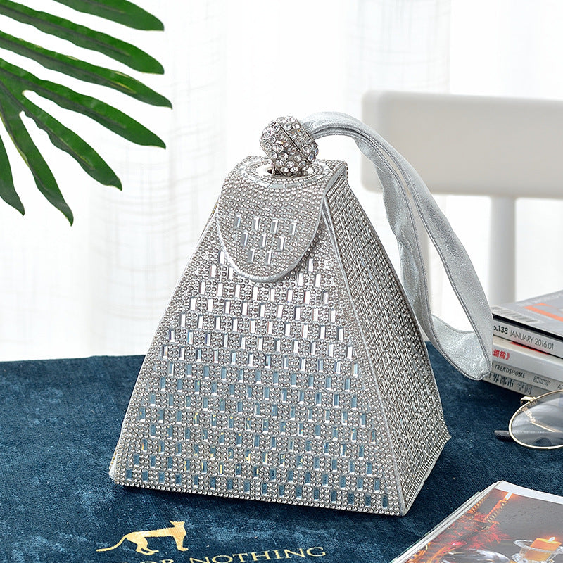 Triangle Portable Diamond Banquet Cheongsam Dress Evening Bags