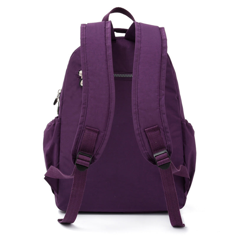 Flower Neutral Male Female Washing Nylon Backpacks