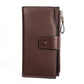 Women's Top Layer Leather Long Korean Style Oil Wax Cowhide Ladies Wallets