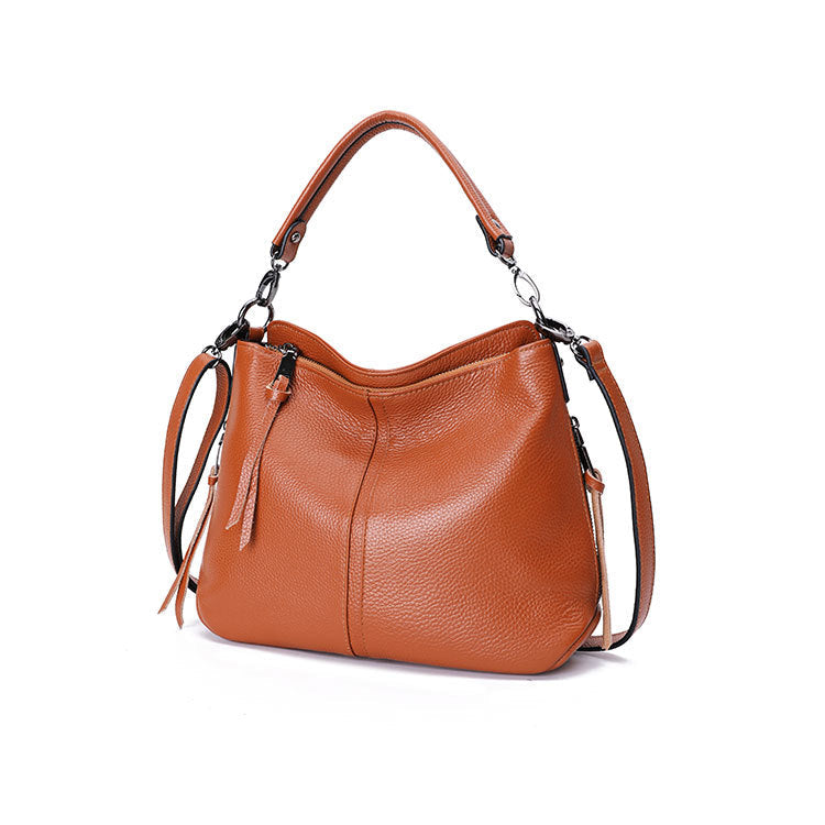 Women's Large Capacity Genuine Leather First Layer Bags