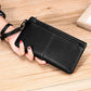 Milled First Layer Cattlehide Leather Fashion Lady's Clutch Wrist Handbags