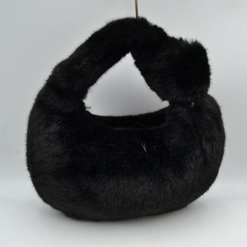 Structured Shoulder Bag with Long Double Straps and Clasp