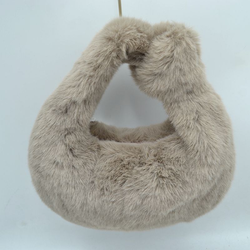 Structured Shoulder Bag with Long Double Straps and Clasp