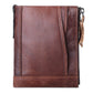Women's Fashion Leather Double Zipper Multiple Slots Ladies Wallets