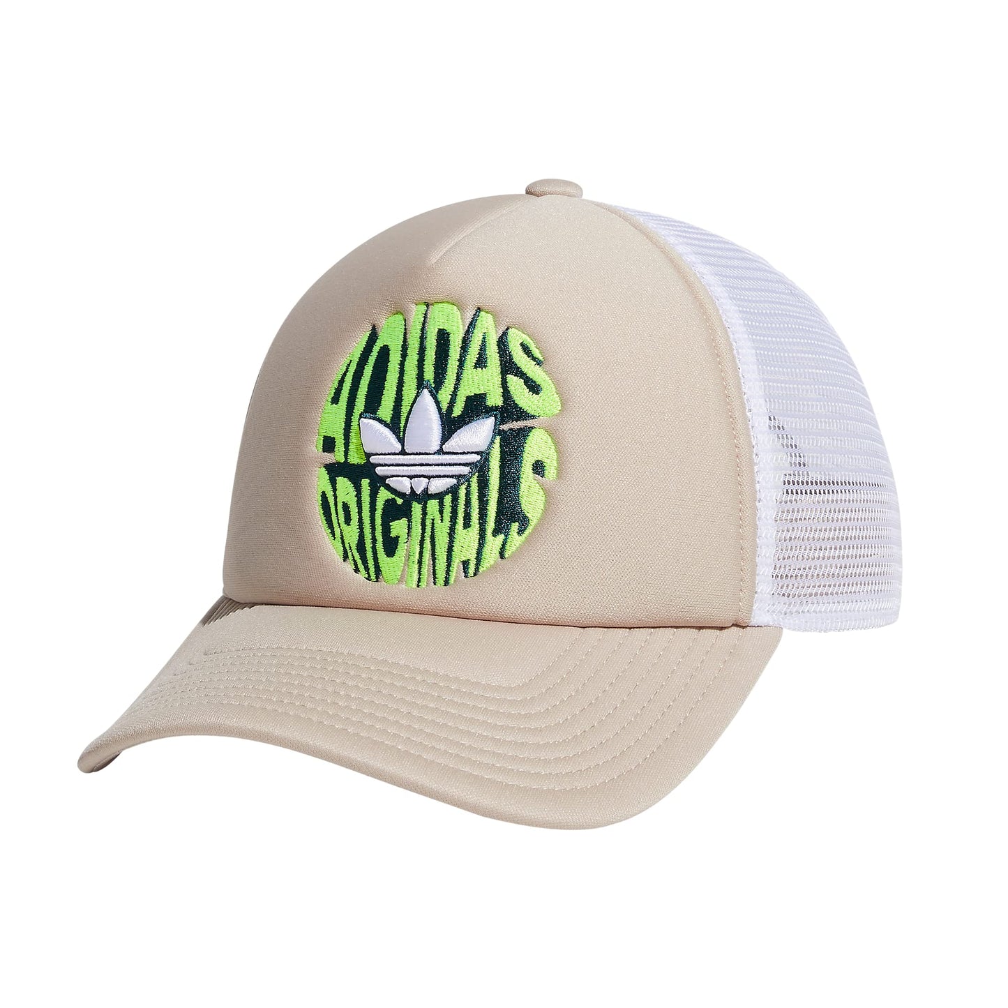 Gorra Trucker con Frente de Espuma Ajustable adidas Originals Wonder Beige/Lucid Lemon Yellow/Arctic Night Blue Talla Única