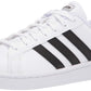 adidas Womens Grand Court Shoe White/Black/White 8.5