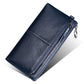 Women's Leather Loading Unloading Clutch Advantages Long Cowhide Handbags