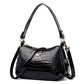 Women's Patent Leather Fashion Elegant Mother Soft Crossbody Bags