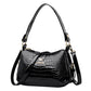 Women's Patent Leather Fashion Elegant Mother Soft Crossbody Bags