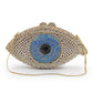 Women's Eye Style Diamond Hollow Metal Clutch Evening Bags