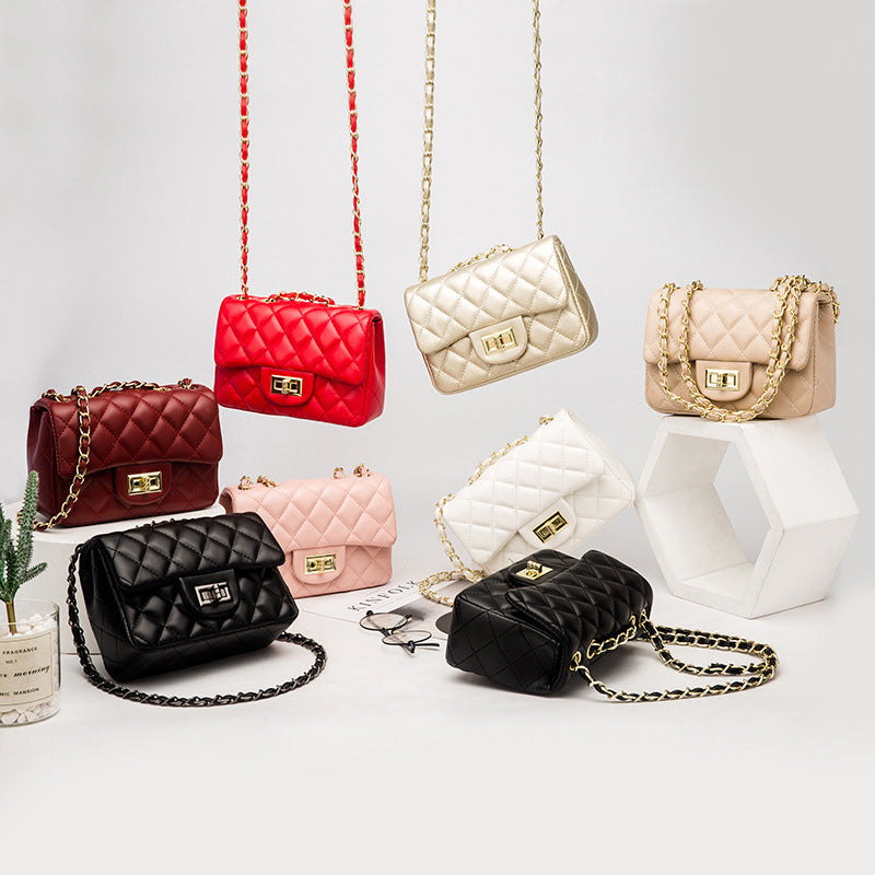 Women's Durable Mini Rhombus Chain Style Crossbody Bags