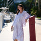Cotton Gaucho Pants - Nautical Stripe