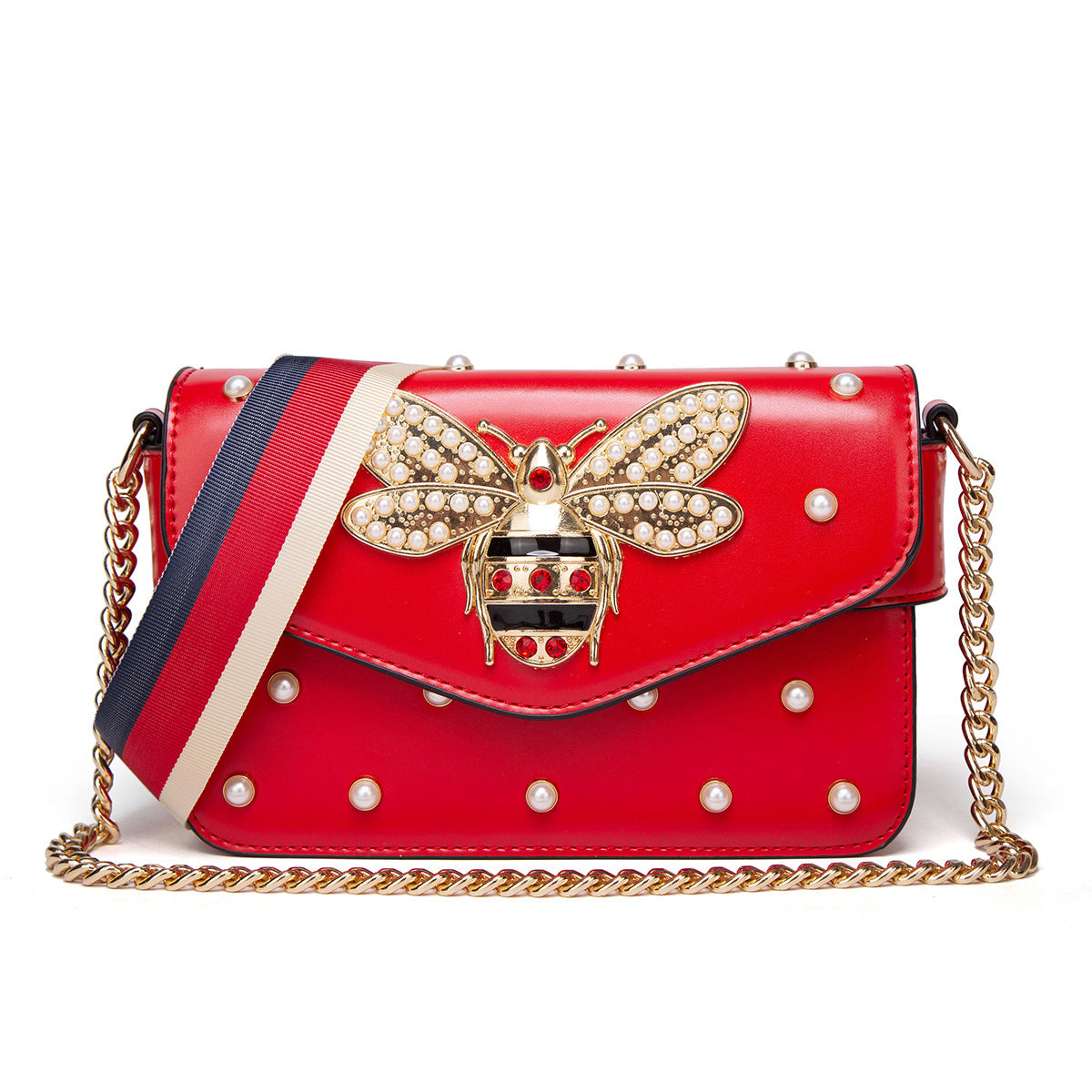 Women's Korean Simple Versatile With Bee Pattern Crossbody Bags